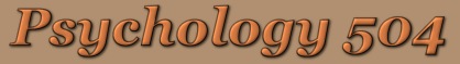 Psychology 504