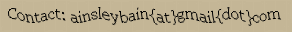 contact jonathan ainsley bain email