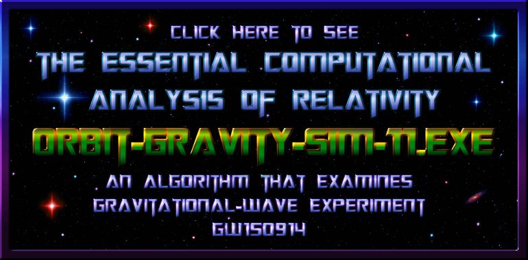 Software demonstrating relativity